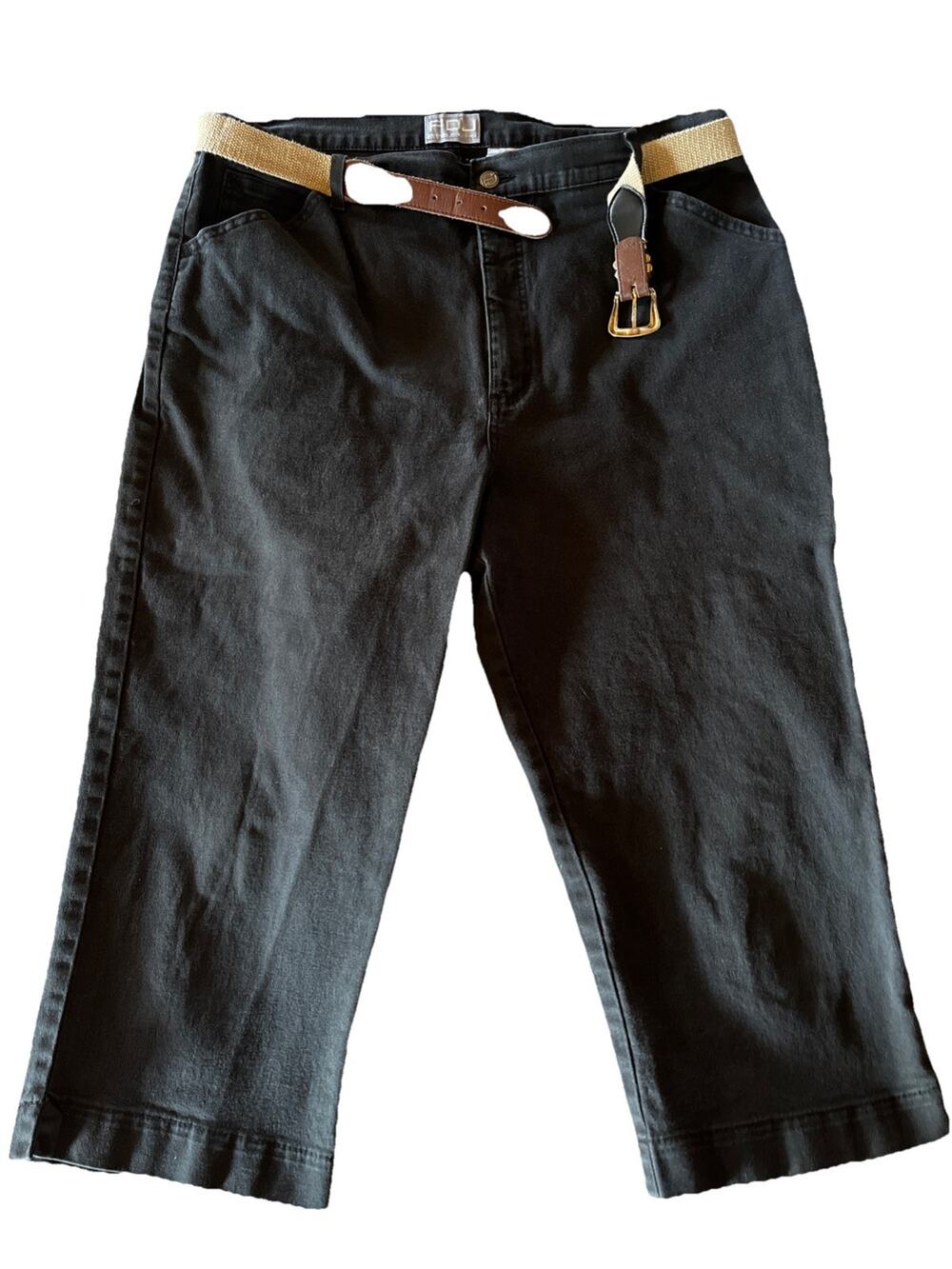 FDJ French Dressing Jeans Women’s 18 Easy Fit Black Cotton Blend Denim Outdoor